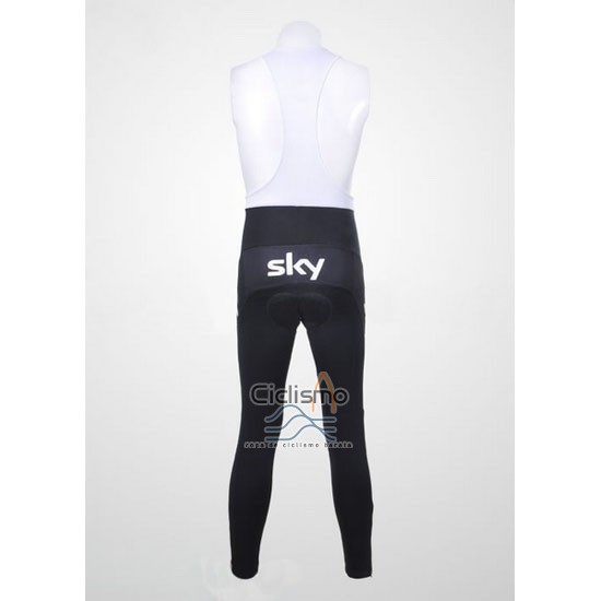 Sky Ropa Ciclismo Culotte Largo 2011 Mangas Largas Negro y Azul